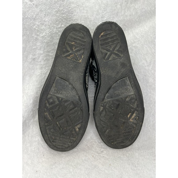 Converse All-Star Hidden Wedge Sneaker Black & Silver Womens Size 7.5  549556C - Picture 3 of 7